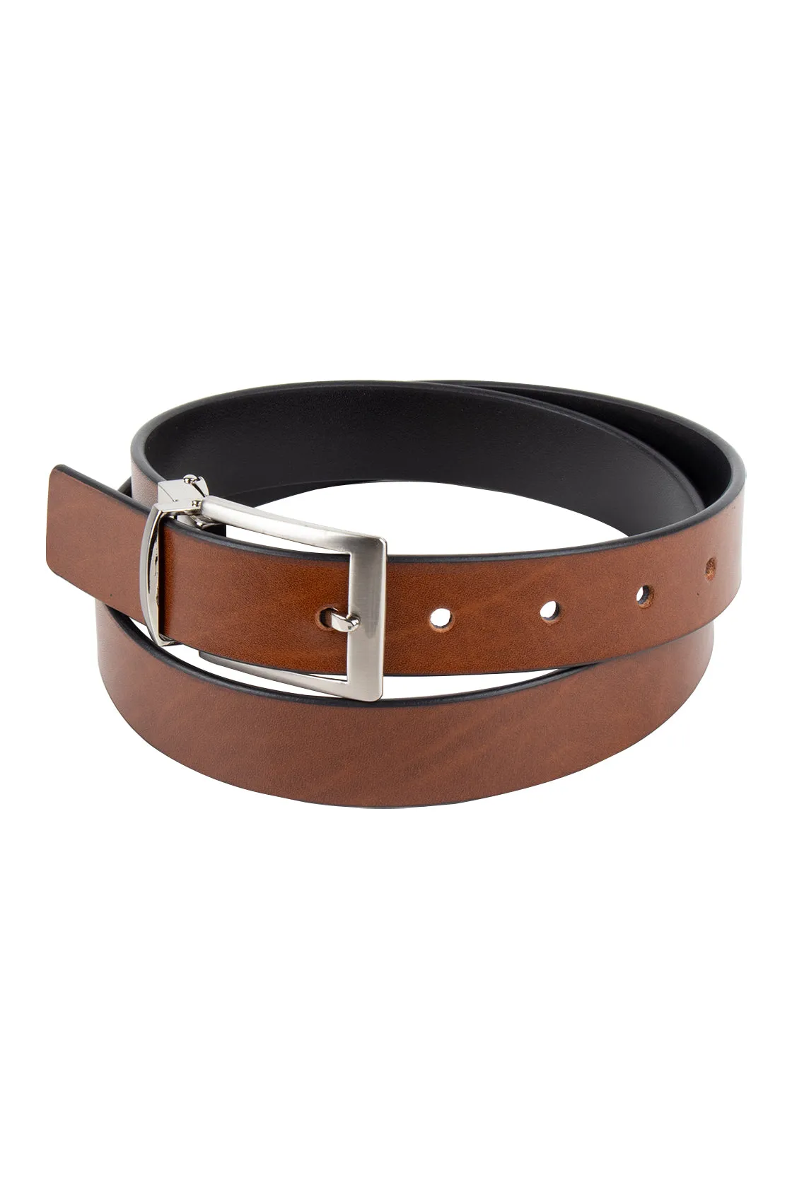 Loop Sandwich Guy Leather Belt Tan/Black