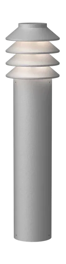 Louis Poulsen Bysted Garden Bollard Led 3000 K 14 W Base With Adaptor Long, Aluminium