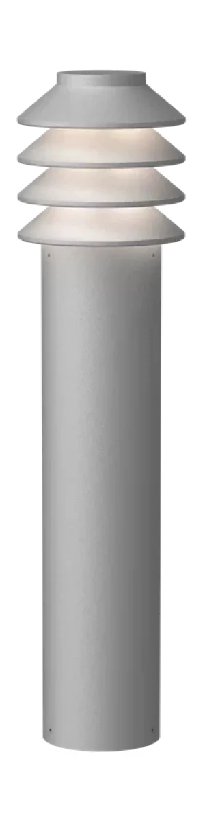 Louis Poulsen Bysted Garden Bollard Led 3000 K 14 W Base With Adaptor Long, Aluminium