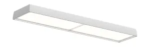 Louis Poulsen Lp Slim Box Semi Recessed Ceiling Lamp 3455 Lumens Dali, White