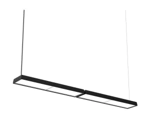 Louis Poulsen Lp Slim Box Suspended Lamp Double4773 Lumens Wireless Bluetooth, Black