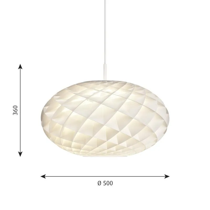 Louis Poulsen Patera Oval ø500 Led 3000 K, White