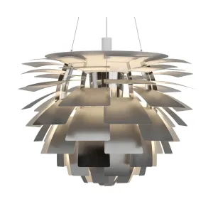 Louis Poulsen Ph Artichoke Outdoor Pendant 2483 Led 3000 K 96 W Dali ø60 Cm, Stainless Steel