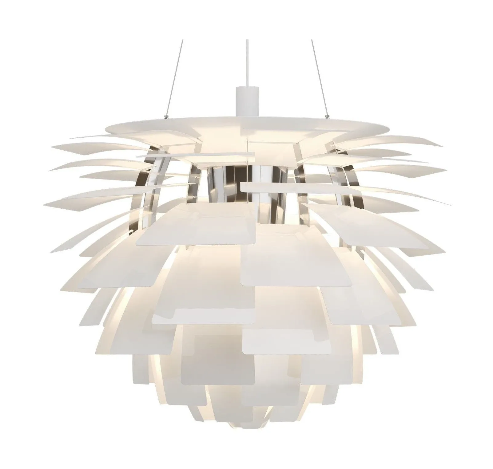 Louis Poulsen Ph Artichoke Outdoor Pendant 3777 Led 3000 K 96 W Dali ø60 Cm, White
