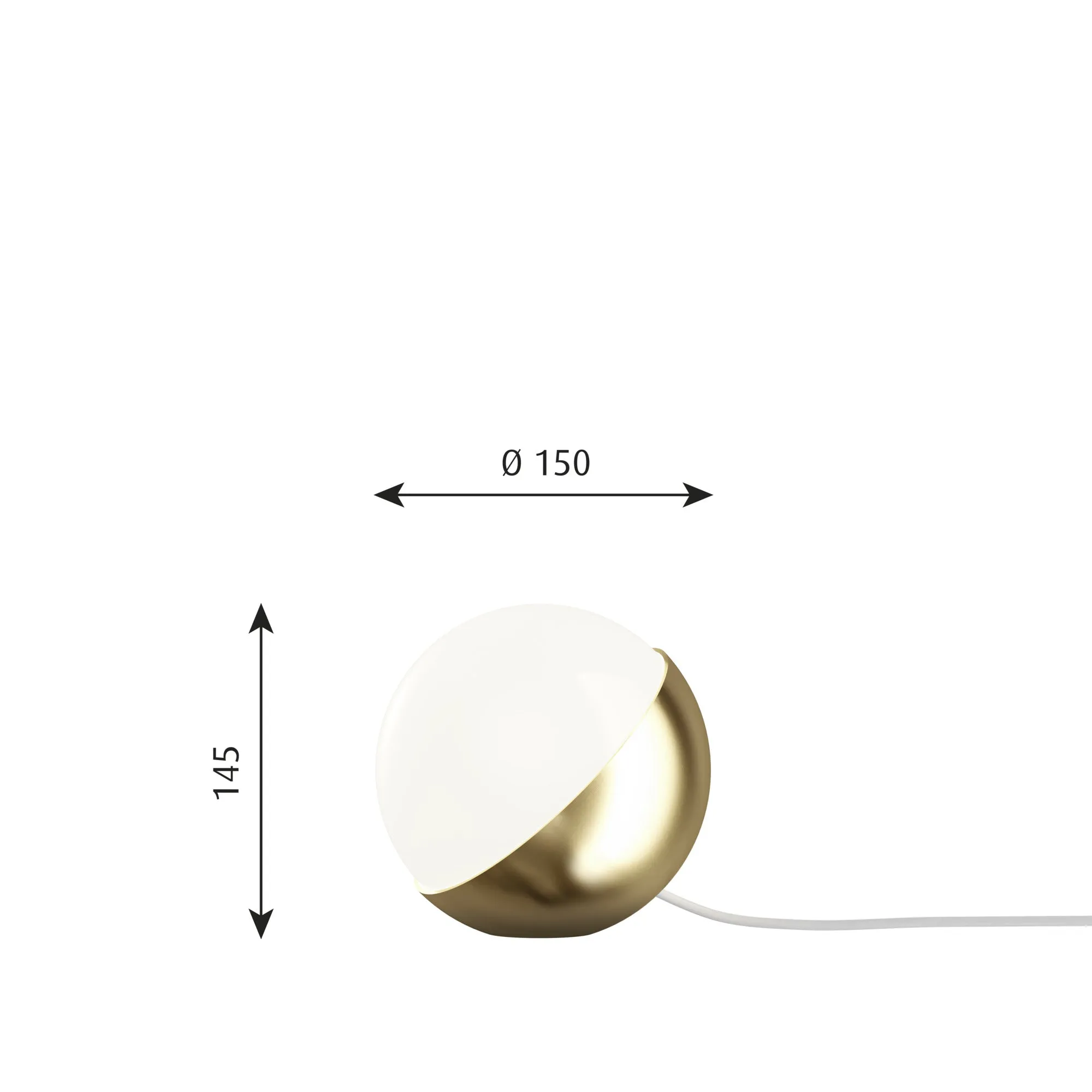 Louis Poulsen Vl Studio 150 Table/Floor Lamp, Brass