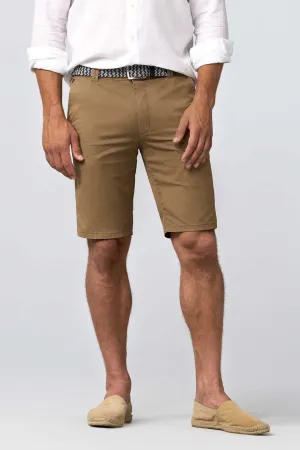 Meyer B-Palma Chino Bermuda Shorts Camel