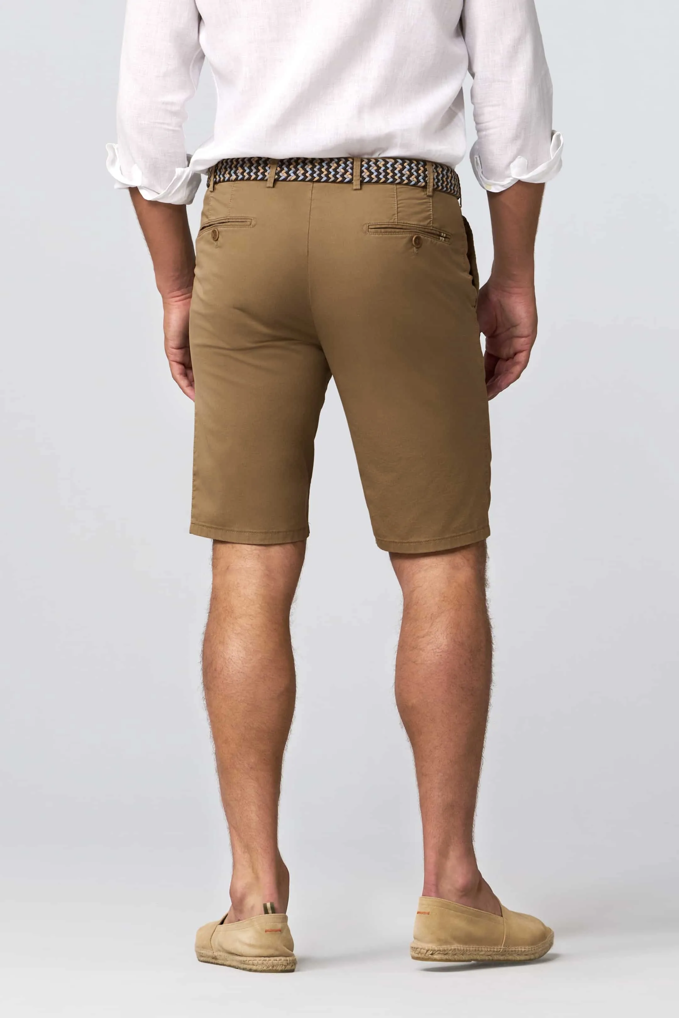 Meyer B-Palma Chino Bermuda Shorts Camel