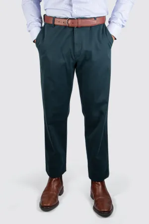 Meyer Oslo Cotton Trouser 34L Green