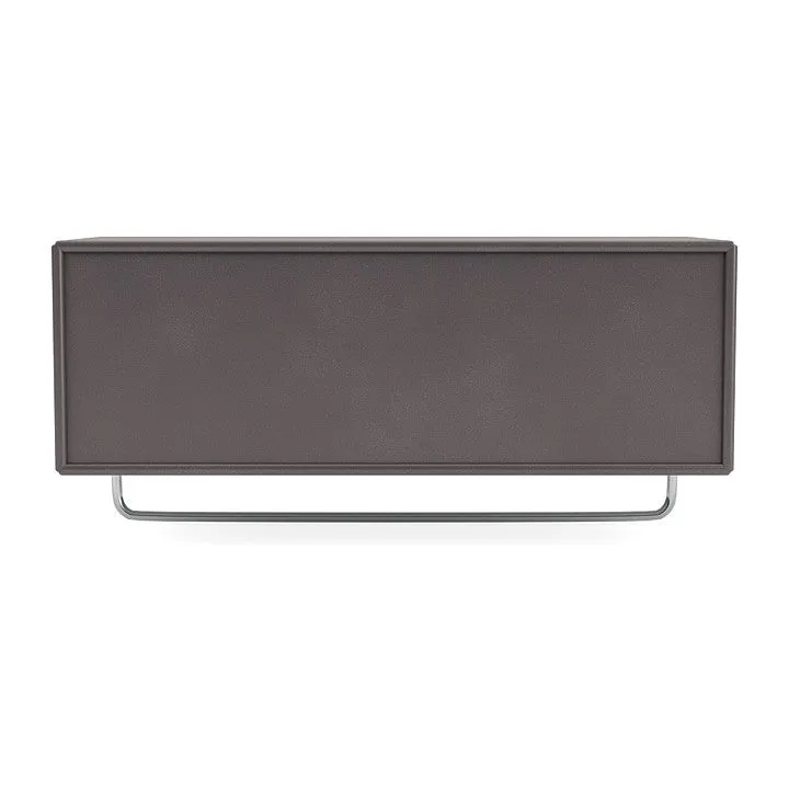 Montana Coat Shelf With Clothes Rack, Coffee Brown