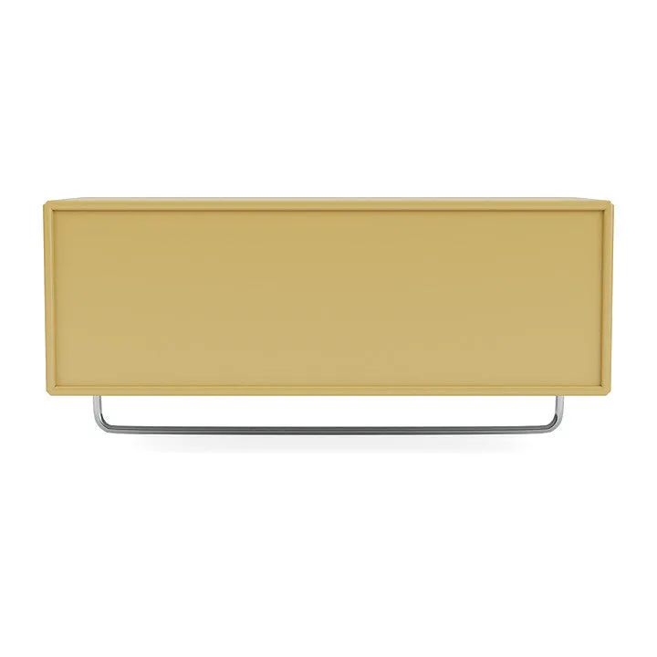 Montana Coat Shelf With Clothes Rack, Cumin Yellow