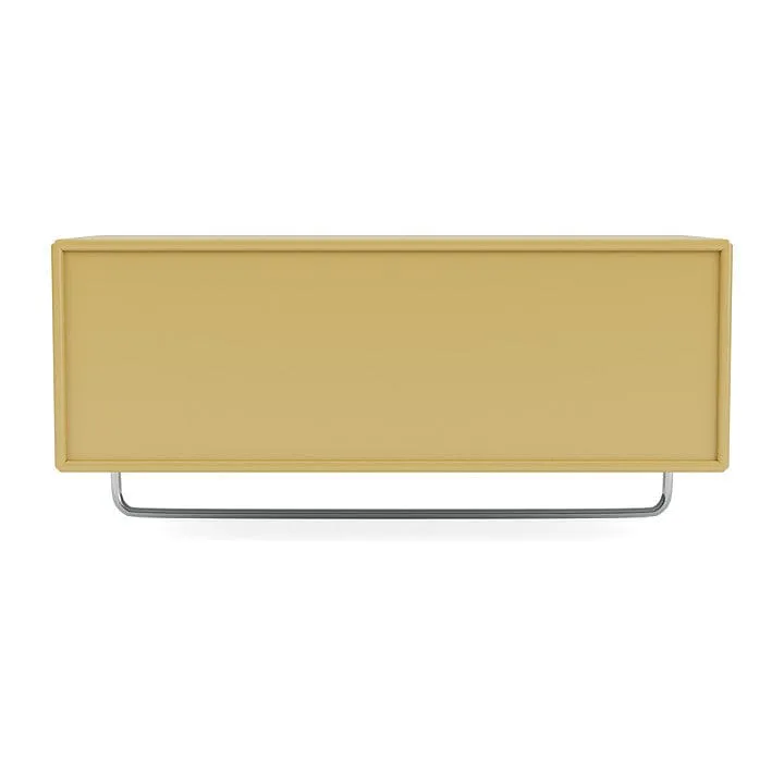 Montana Coat Shelf With Clothes Rack, Cumin Yellow