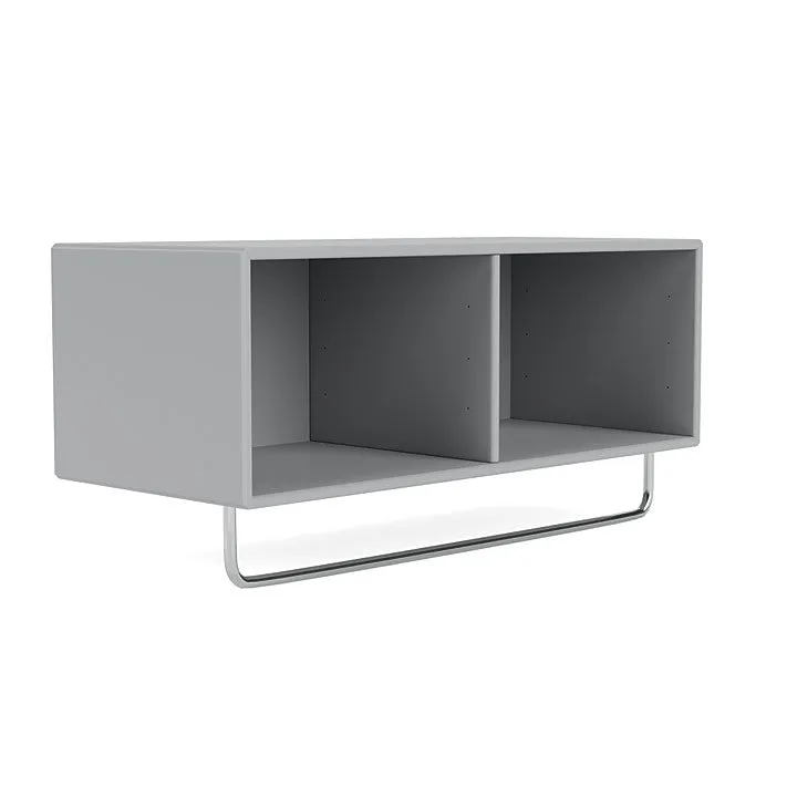 Montana Coat Shelf With Clothes Rack, Fjord