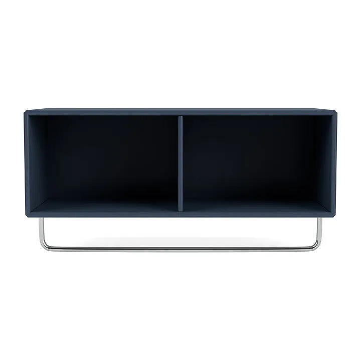 Montana Coat Shelf With Clothes Rack, Juniper Blue