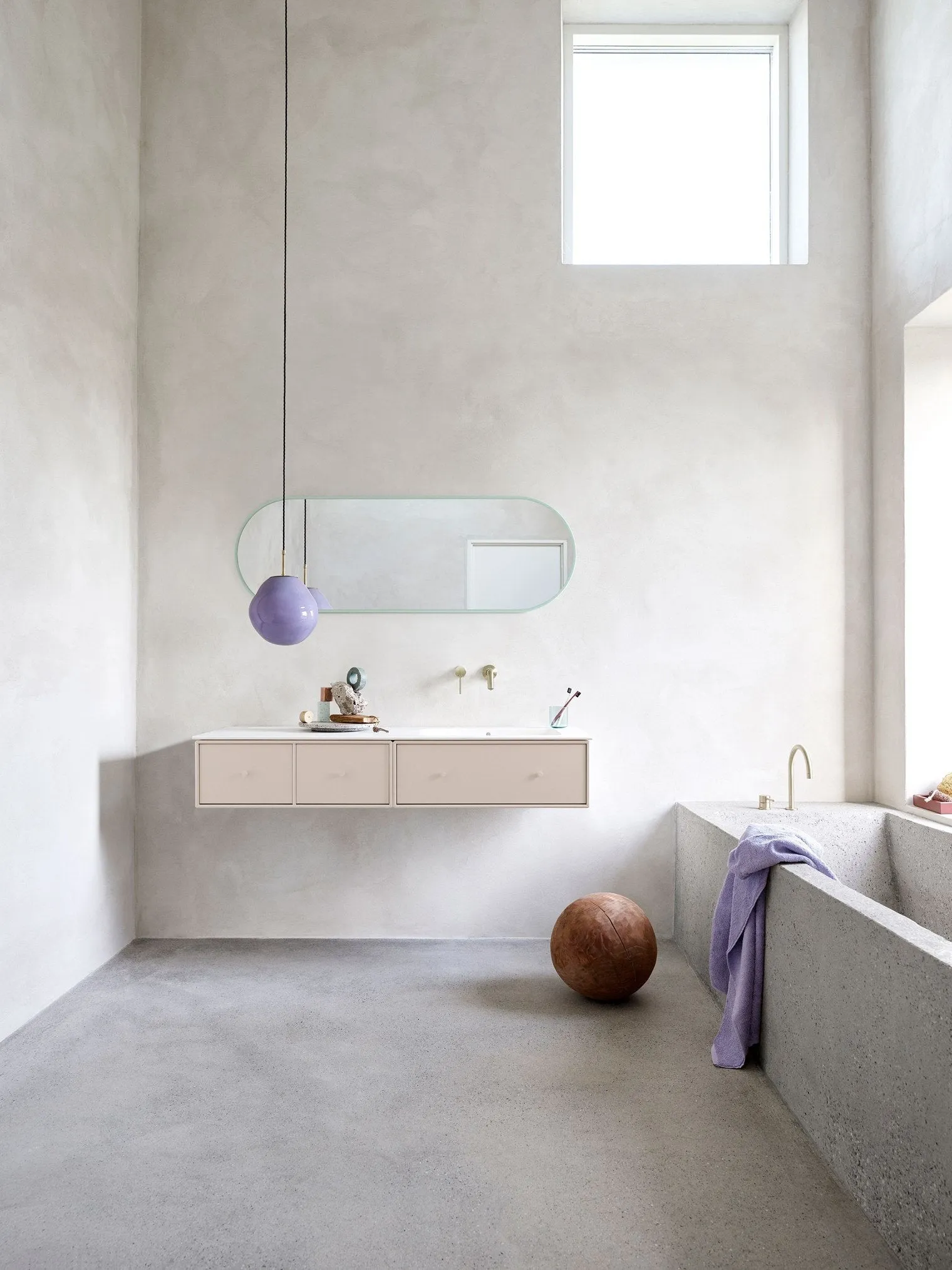 Montana Colour Frame Mirror, Vanilla White