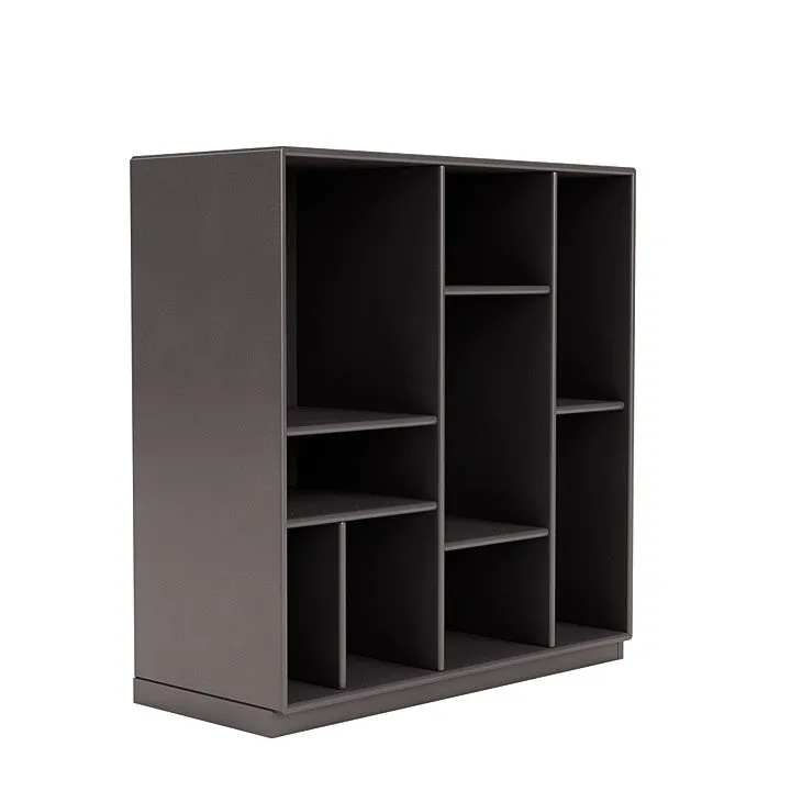 Montana Compile Decorative Shelf With 3 Cm Plinth, Coffee Brown