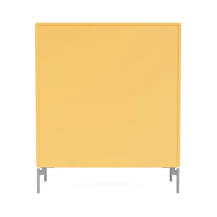 Montana Compile Decorative Shelf With Legs, Acacia/Matt Chrome