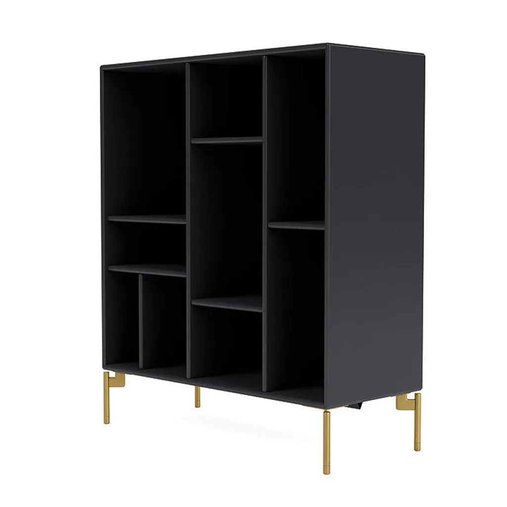 Montana Compile Decorative Shelf With Legs, Anthracite/Brass