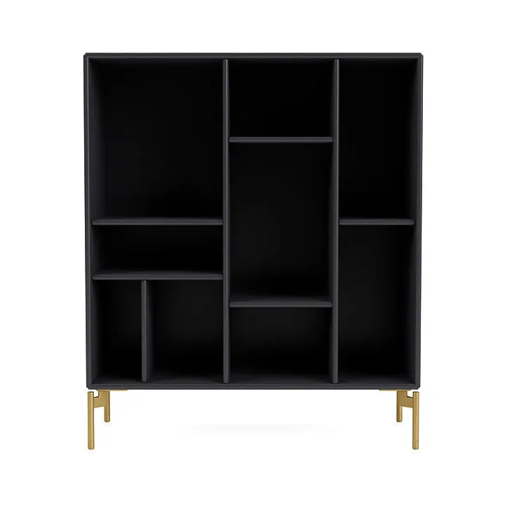 Montana Compile Decorative Shelf With Legs, Anthracite/Brass