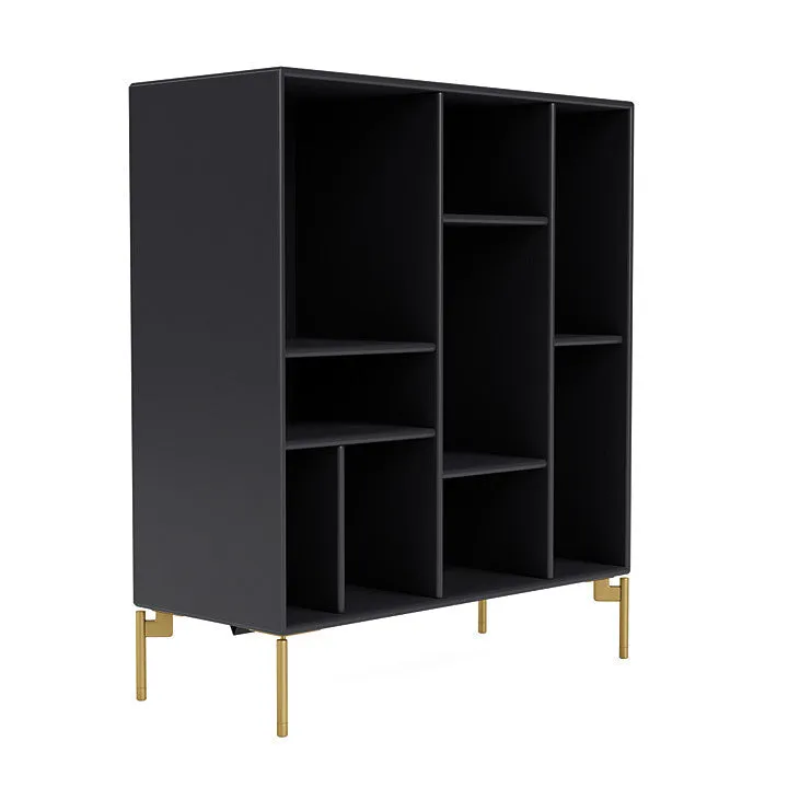 Montana Compile Decorative Shelf With Legs, Anthracite/Brass