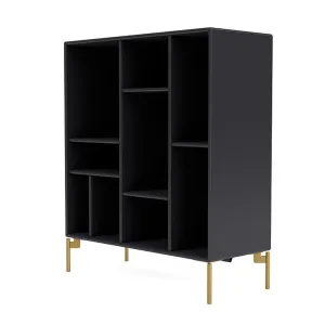Montana Compile Decorative Shelf With Legs, Anthracite/Brass