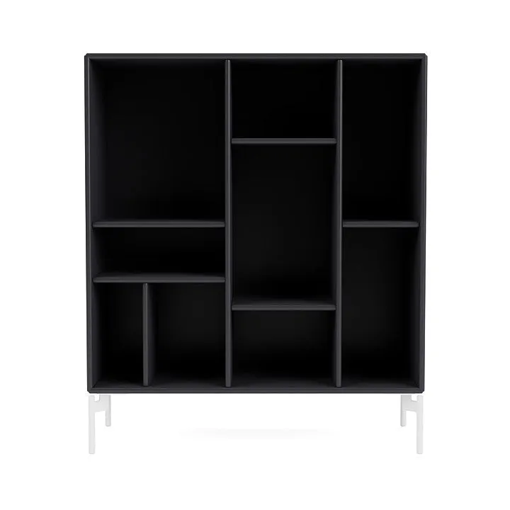 Montana Compile Decorative Shelf With Legs, Anthracite/Snow White