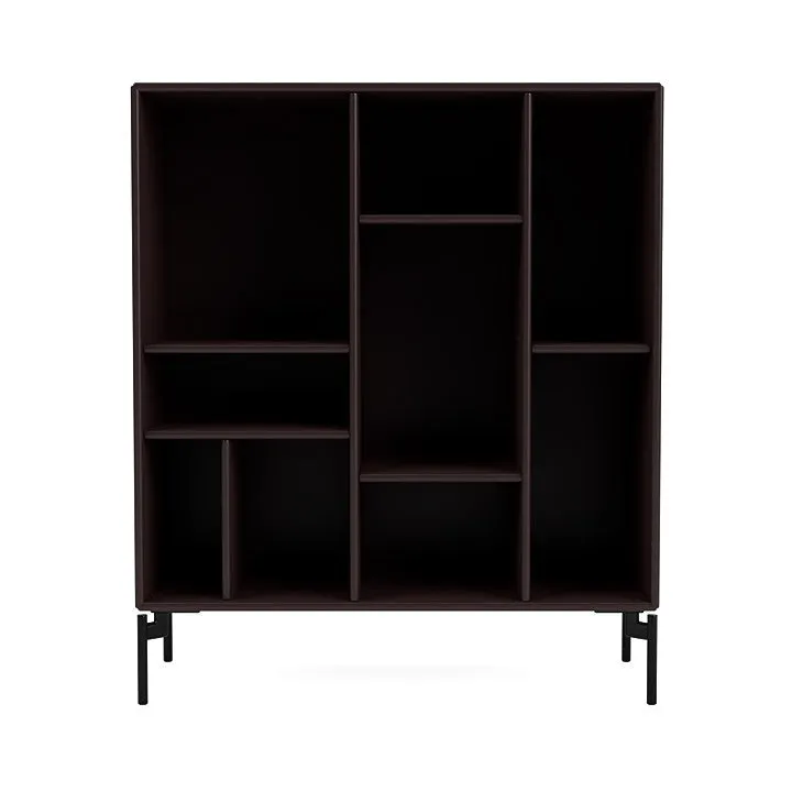 Montana Compile Decorative Shelf With Legs, Balsamic/Black