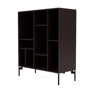 Montana Compile Decorative Shelf With Legs, Balsamic/Black