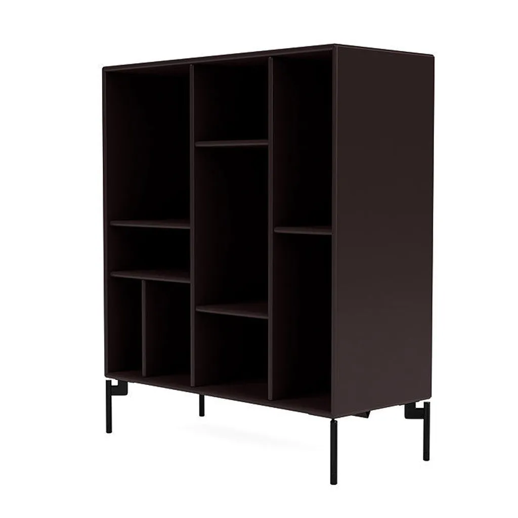 Montana Compile Decorative Shelf With Legs, Balsamic/Black