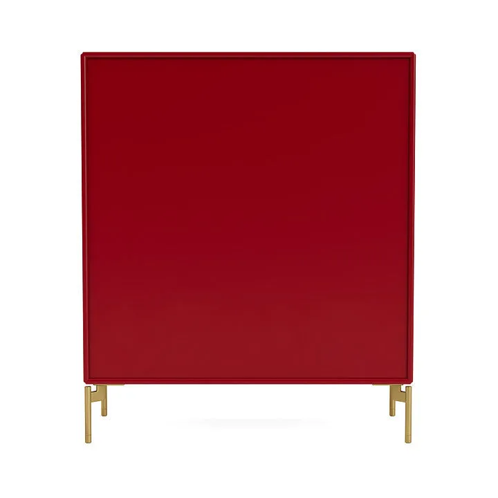 Montana Compile Decorative Shelf With Legs, Beetroot/Brass