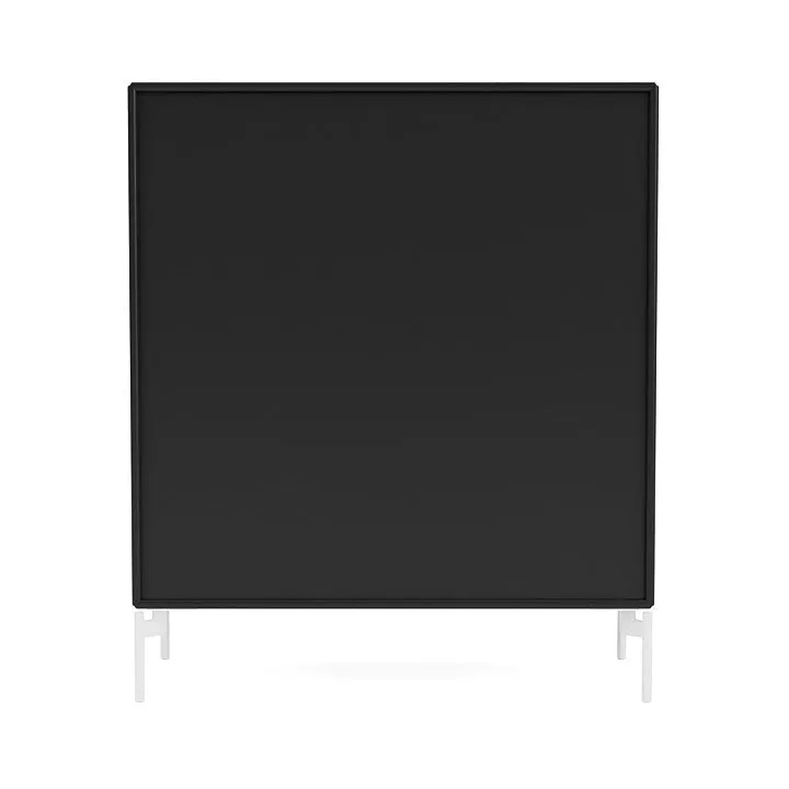 Montana Compile Decorative Shelf With Legs, Black/Snow White