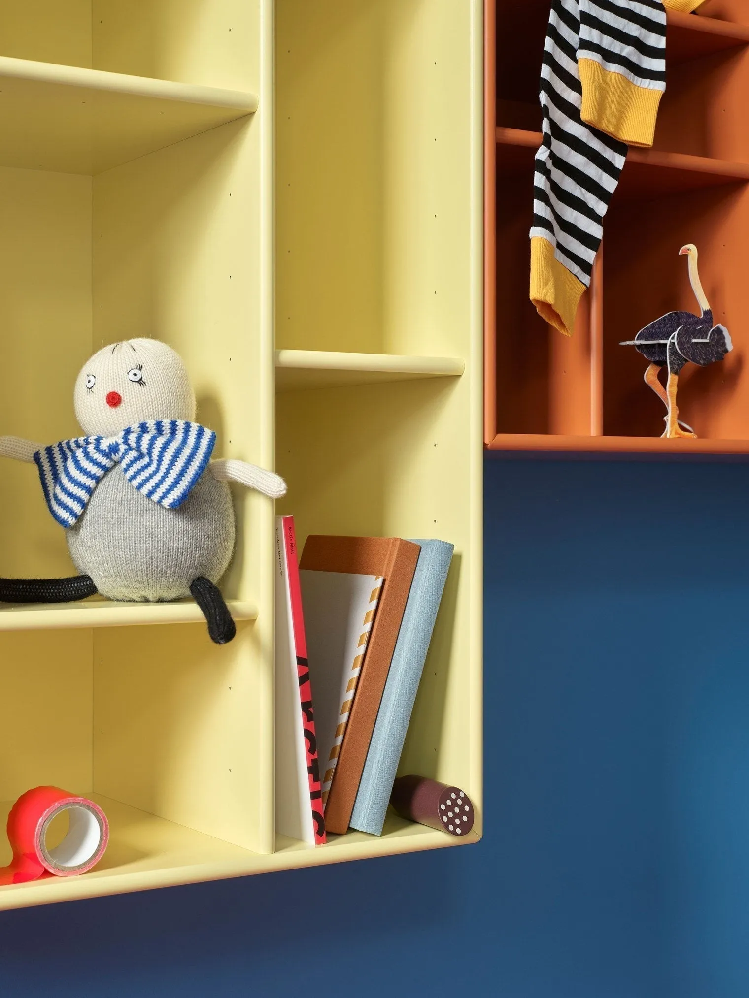 Montana Compile Decorative Shelf With Legs, Fennel/Matt Chrome