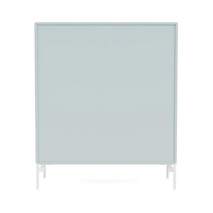 Montana Compile Decorative Shelf With Legs, Flint/Snow White