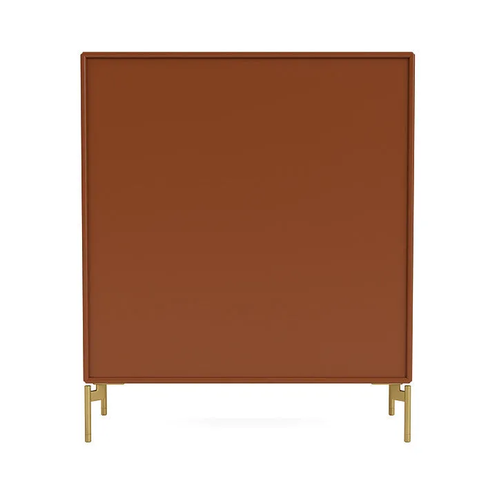 Montana Compile Decorative Shelf With Legs, Hazelnut/Brass
