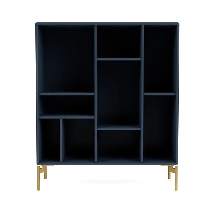 Montana Compile Decorative Shelf With Legs, Juniper/Brass