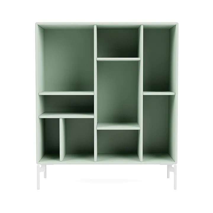 Montana Compile Decorative Shelf With Legs, Mist/Snow White