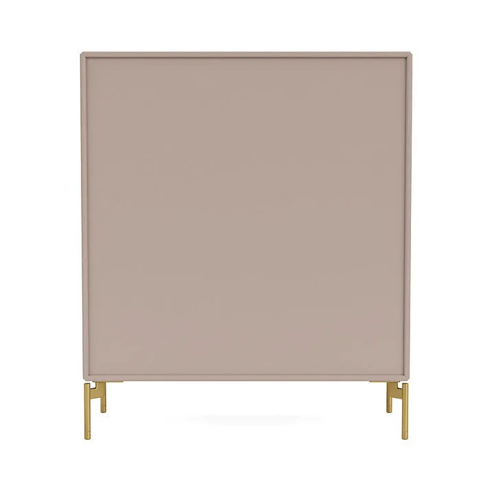 Montana Compile Decorative Shelf With Legs, Mushroom Brown/Brass