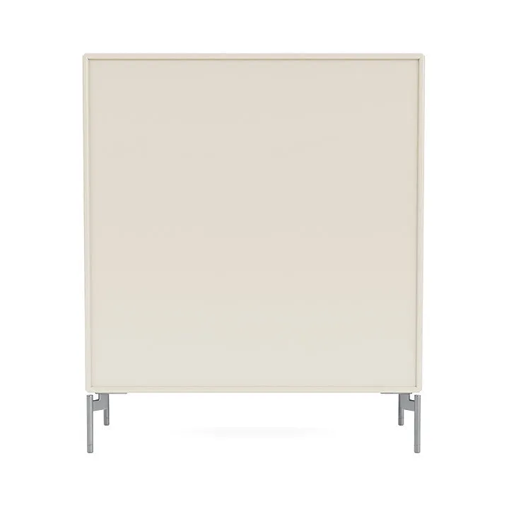 Montana Compile Decorative Shelf With Legs, Oat/Matt Chrome