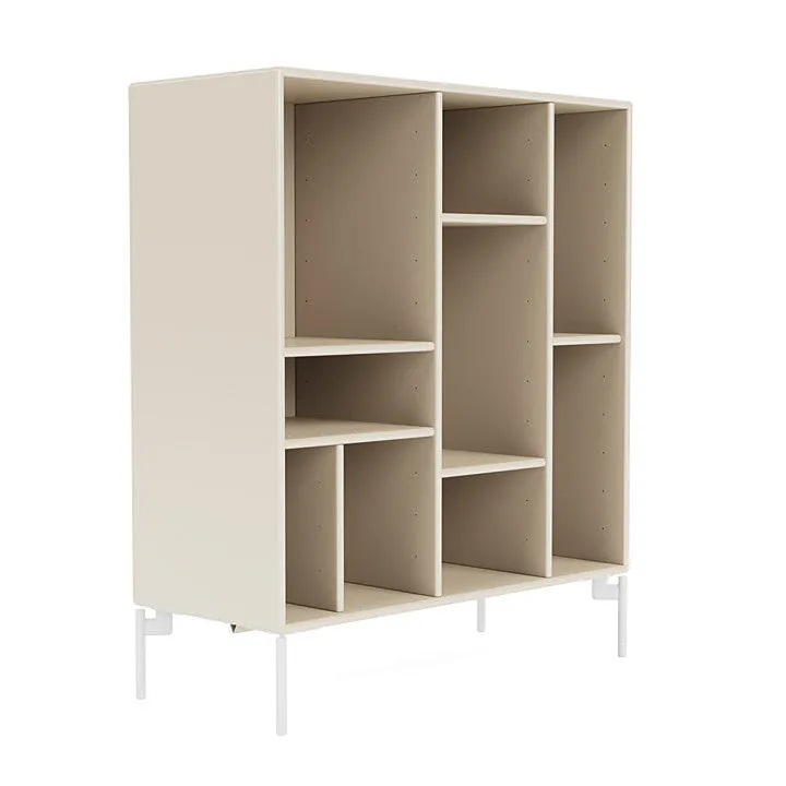 Montana Compile Decorative Shelf With Legs, Oat/Snow White