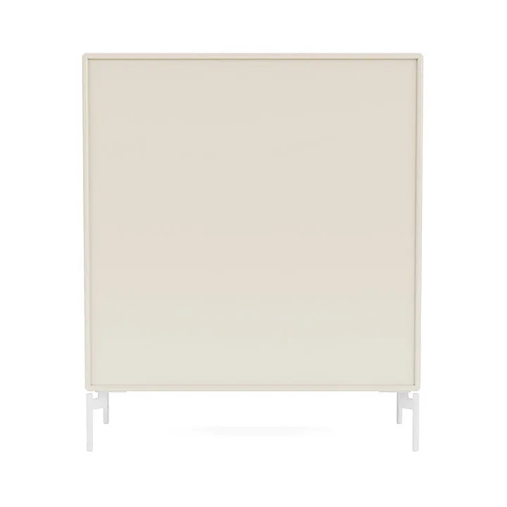 Montana Compile Decorative Shelf With Legs, Oat/Snow White