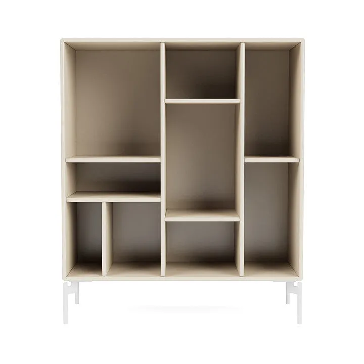 Montana Compile Decorative Shelf With Legs, Oat/Snow White