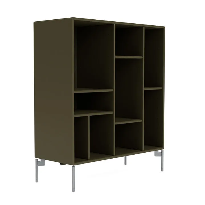 Montana Compile Decorative Shelf With Legs, Oregano/Matt Chrome