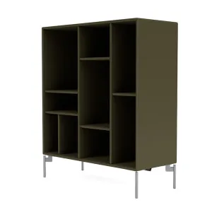 Montana Compile Decorative Shelf With Legs, Oregano/Matt Chrome