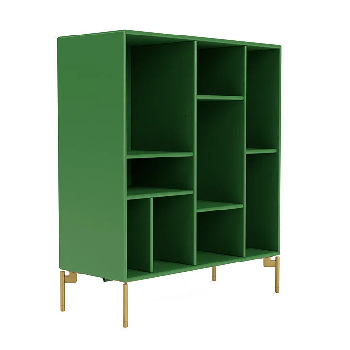 Montana Compile Decorative Shelf With Legs, Parsley/Brass