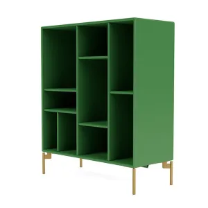 Montana Compile Decorative Shelf With Legs, Parsley/Brass