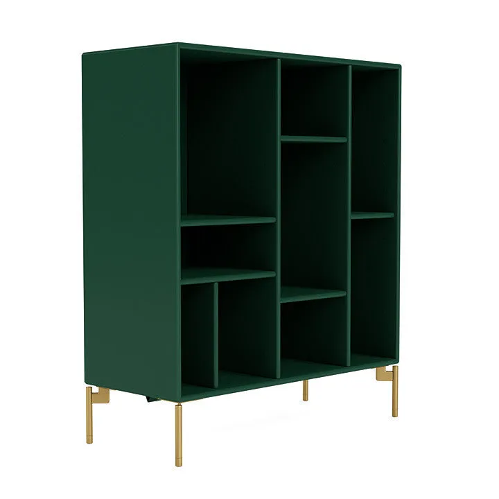 Montana Compile Decorative Shelf With Legs, Pine/Brass
