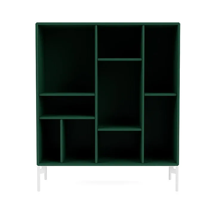 Montana Compile Decorative Shelf With Legs, Pine/Snow White