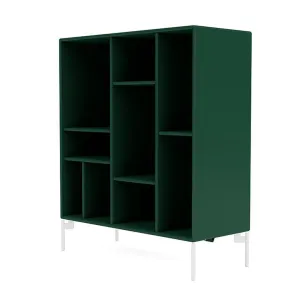 Montana Compile Decorative Shelf With Legs, Pine/Snow White