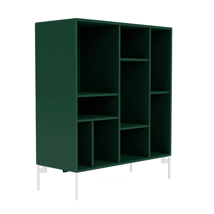Montana Compile Decorative Shelf With Legs, Pine/Snow White