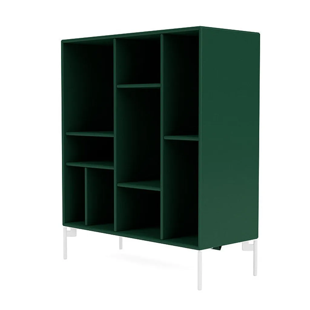 Montana Compile Decorative Shelf With Legs, Pine/Snow White