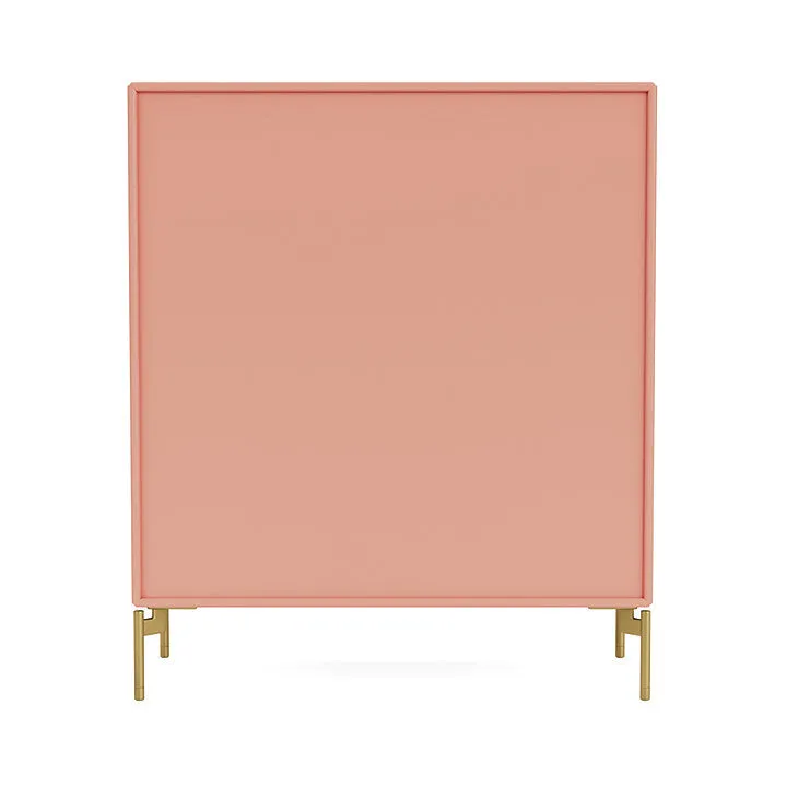Montana Compile Decorative Shelf With Legs, Rhubarb/Brass